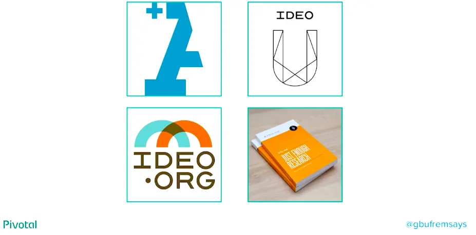 User research learning resources: +Acumen, IDEO U, IDEO.org and the book Just Enough Research