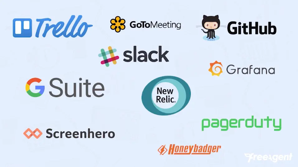 FreeAgent's remote tool stack: Trello, Slack, GitHub, G Suite, Grafana, PagerDuty and more